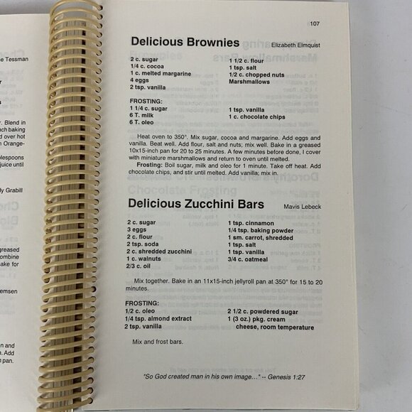 Ross Calvary United Methodist Church Centennial Cookbook 1894-1994 Spiral Bound - Picture 12 of 16